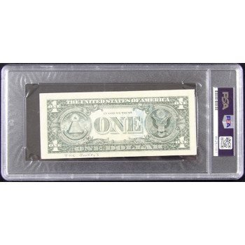 The Monkees Signed One Dollar Bill Currency PSA Authenticated Davy Peter Micky