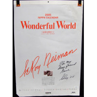 LeRoy Neiman Signed 2005 Wonderful World Calendar JSA Authenticated Damaged