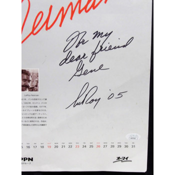 LeRoy Neiman Signed 2005 Wonderful World Calendar JSA Authenticated Damaged