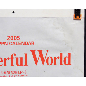 LeRoy Neiman Signed 2005 Wonderful World Calendar JSA Authenticated Damaged