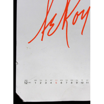 LeRoy Neiman Signed 2005 Wonderful World Calendar JSA Authenticated Damaged