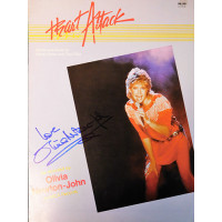 Olivia Newton-John Signed Heart Attack Sheet Music JSA Authenticated