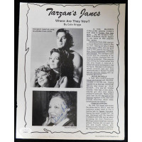 Maureen O'Sullivan Actress Signed Hollywood Magazine Page JSA Authenticated Maureen O'Sullivan Actress Signed Hollywood Magazine Page JSA Authenticated