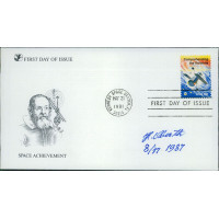 Hermann Oberth Astronautics Signed First Day Issue Cover FDC JSA Authenticated