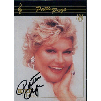 Patti Page Signed 1992 Collect-A-Card Country Classics Card #77 JSA Authentic Patti Page Signed 1992 Collect-A-Card Country Classics Card #77 JSA Authentic