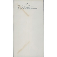 Forrest S. Petersen United States Navy Signed 3.5x6.5 Envelope JSA Authenticated