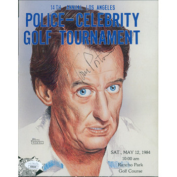 Tom Poston Actor Signed Golf Celebrity Program Cover Page JSA Authenticated Tom Poston Actor Signed Golf Celebrity Program Cover Page JSA Authenticated