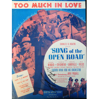 Jane Powell Signed Too Much In Love Sheet Music JSA Authenticated