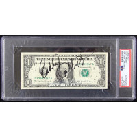 Eddie Rabbitt Country Singer Signed One Dollar Bill Currency PSA Authenticated