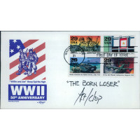 Chip Sansom Cartoonist Signed First Day Issue Cachet JSA Authenticated