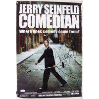 Jerry Seinfeld Actor Comedian Signed 13.5x20 Poster JSA Authen Crease Damaged