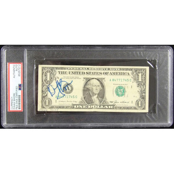 Dinah Shore Actress Singer Signed One Dollar Bill Currency PSA Authenticated