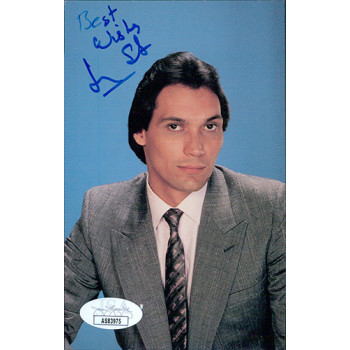 Jimmy Smits LA Law Actor Signed 3.5x5.5 Postcard Photo JSA Authenticated