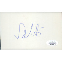 George Solti Conductor Signed 3x5 Index Card JSA Authenticated