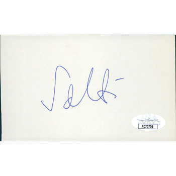 George Solti Conductor Signed 3x5 Index Card JSA Authenticated