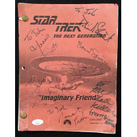 Star Trek The Next Generation Signed Script by 7 JSA Authenticated Stewart Dorn