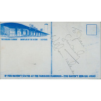 William Talman Actor Signed 4x7 Flamingo Postcard Photo JSA Authenticated William Talman Actor Signed 4x7 Flamingo Postcard Photo JSA Authenticated