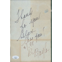 Rip Taylor Actor Comedian Signed 6x9 Page JSA Authenticated Rip Taylor Actor Comedian Signed 6x9 Page JSA Authenticated