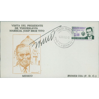 Josip Broz Tito Yugoslavia President Signed First Day Issue Cachet JSA Authentic