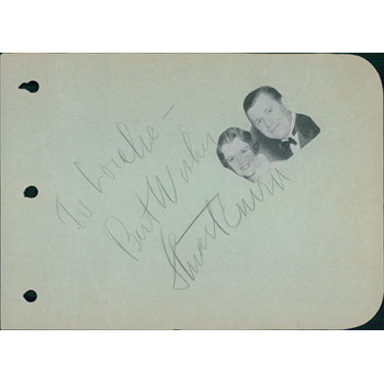Johnny Weissmuller Actor Signed 4.5x6 Album Page JSA Authenticated Johnny Weissmuller Actor Signed 4.5x6 Album Page JSA Authenticated