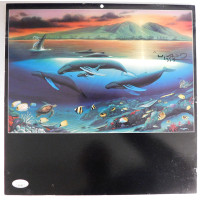 Robert Wyland Artist Signed 12x12 Mounted Calendar Page JSA Authenticated