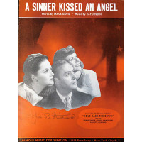 Olivia deHavilland Signed A Sinner Kissed An Angel Sheet Music JSA Authenticated