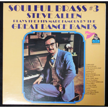Steve Allen Actor Musician Signed Soulful Brass #3 LP Album JSA Authenticated