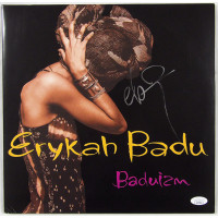 Erykah Badu Signed Baduizm LP Vinyl Record Album Cover JSA Authenticated