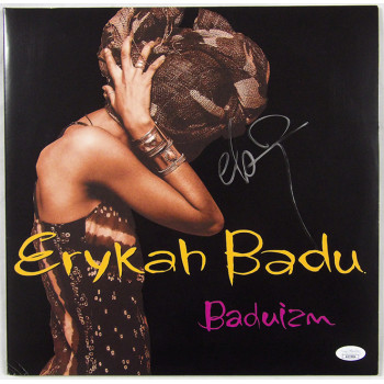 Erykah Badu Signed Baduizm LP Vinyl Record Album Cover JSA Authenticated