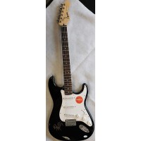 Blanco Brown Country Signer Rapper Signed Black Squier Guitar JSA Authenticated