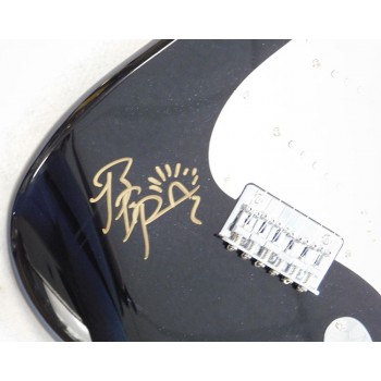 Blanco Brown Country Signer Rapper Signed Black Squier Guitar JSA Authenticated