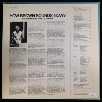 Les Brown Big Band Signed How Brown Sounds Now? LP Album JSA Authenticated