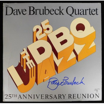 Dave Brubeck Signed Quartet 25th Anniversary Reunion LP Album JSA Authenticated