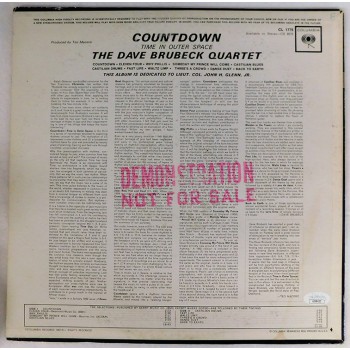 Dave Brubeck Signed Countdown Time In Outer Space LP Album JSA Authenticated