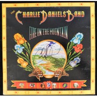 Charlie Daniels Signed Fire On The Mountain LP Album Cover JSA Authenticated