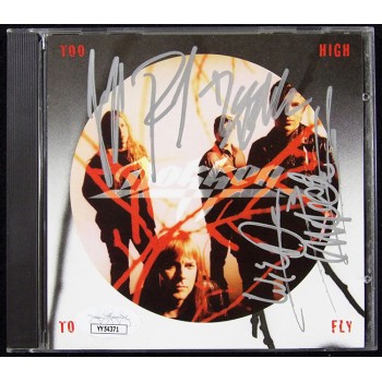 Dokken Band Signed Too High CD Booklet JSA Authenticated Lynch, Brown, Pilson