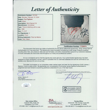Foo Fighters Signed There Is Nothing Left To Loose CD Cover JSA Authenticated