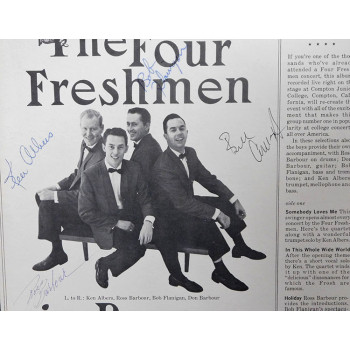 The Four Freshmen In Person Signed LP Album JSA Authenticated