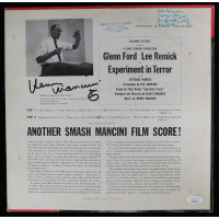 Henry Mancini Signed Experiment In Terror LP Album JSA Authenticated