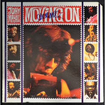 John Mayall Signed Moving On LP Album Cover JSA Authenticated