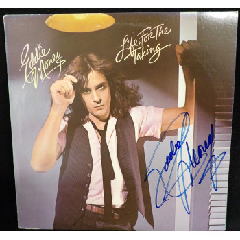 Eddie Money Signed Life For The Taking LP Album Cover JSA Authenticated