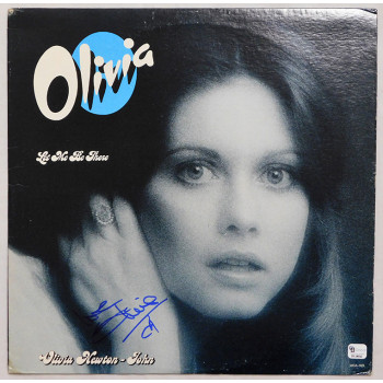 Olivia Newton-John Signed Let Me Be There LP Album Cover JSA Authenticated