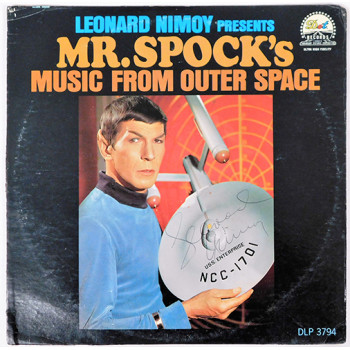 Leonard Nimoy Mr. Spock's Music From Outer Space Signed Record LP Album JSA Authenticated