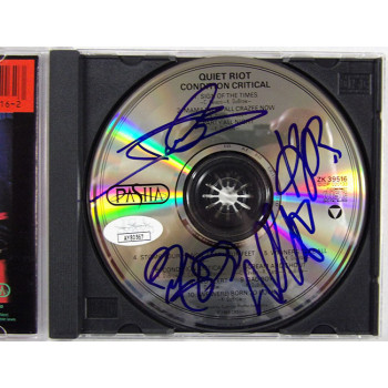 Quiet Riot Signed Condition Critical CD JSA Authenticated Dubrow Sarzo Cavazo