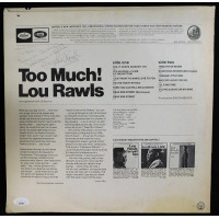 Lou Rawls Jazz Musician Signed Too Much! LP Album JSA Authenticated