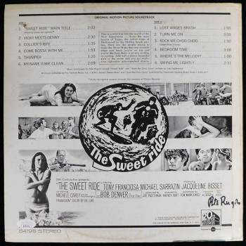 Pete Rugolo Signed The Sweet Ride LP Album JSA Authenticated