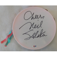 Neil Sedaka Singer Songwriter Signed 6" Round Tambourine PSA/DNA Authenticated Neil Sedaka Singer Songwriter Signed 6" Round Tambourine PSA/DNA Authenticated