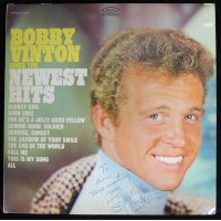 Bobby Vinton Singer Signed Sings The Newest Hits LP Album JSA Authenticated
