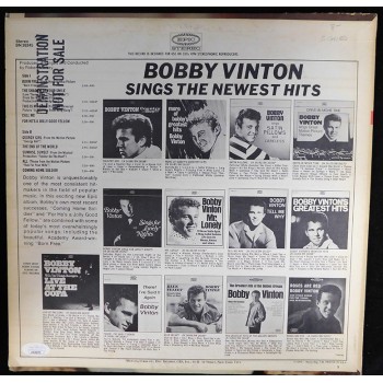 Bobby Vinton Singer Signed Sings The Newest Hits LP Album JSA Authenticated