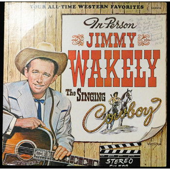 Jimmy Wakely The Singing Cowboy Signed LP Album JSA Authenticated